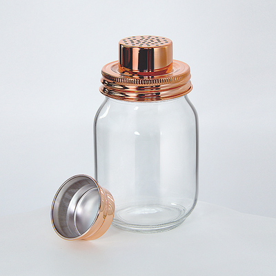 Home Basics Large 5.2 Lt Textured Glass Jar with Gleaming Air-Tight Copper  Top, 1 Unit - King Soopers